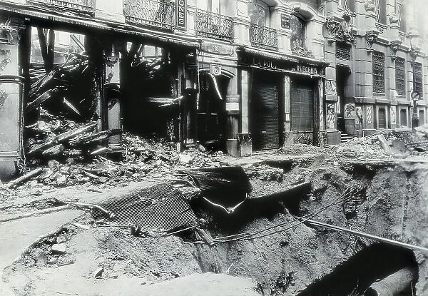 Spain. Civil War (1936-1939). The street San