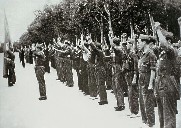 Spain. Civil War. Republican soldiers (1936). Photography