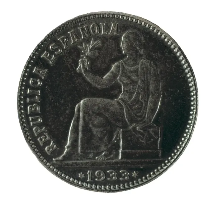 Framed Print : Spain. Coin of the Second Republic (1933). Coin Framed Print : Spain. Coin of the Second Republic (1933). Coin