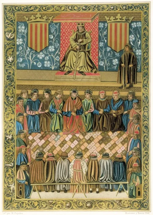 Framed Print : Spain. Crown of Aragon. Catalan General Courts Framed Print : Spain. Crown of Aragon. Catalan General Courts
