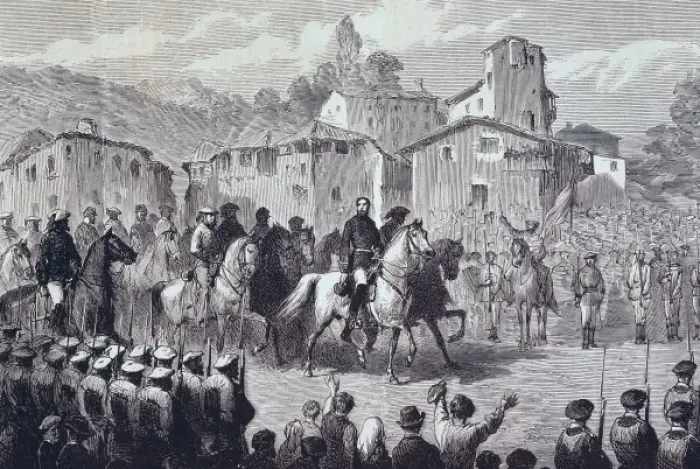 Framed Print : Spain. First Carlist War. Expedition of the pretender Framed Print : Spain. First Carlist War. Expedition of the pretender