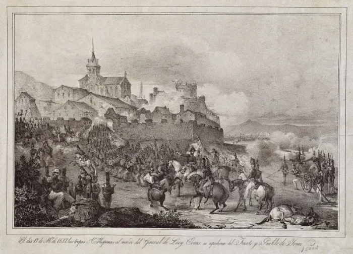 Framed Print : Spain. First Carlist War. Siege and conquest