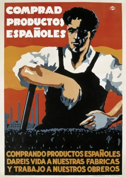 Framed Print : Spain. Francos dicatorship. Post-war. Comprad Framed Print : Spain. Francos dicatorship. Post-war. Comprad