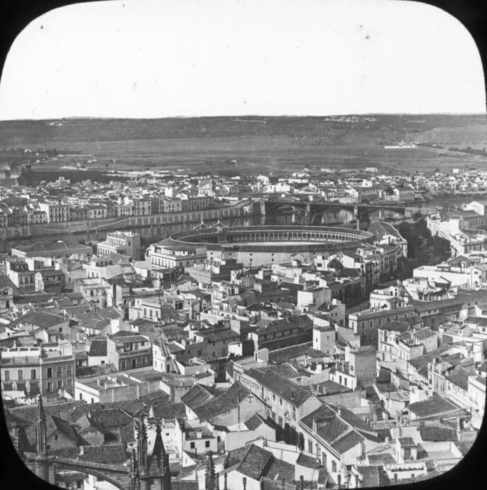 Framed Print : Spain - General View with Bull Ring Framed Print : Spain - General View with Bull Ring