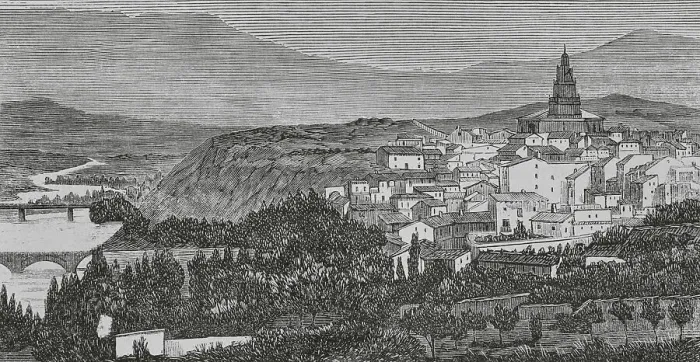 Framed Print : Spain, Haro. General view of the town Framed Print : Spain, Haro. General view of the town