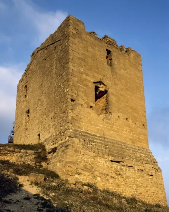 Framed Print : Spain. La Rioja. San Vicente de la Sonsierra. Castle. Tower