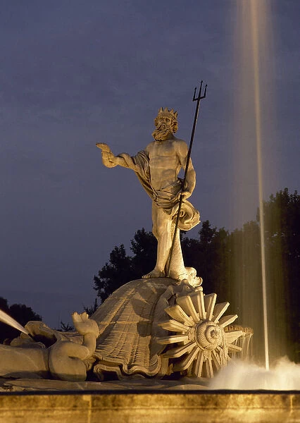 Spain. Madrid. The Neptune Fountain