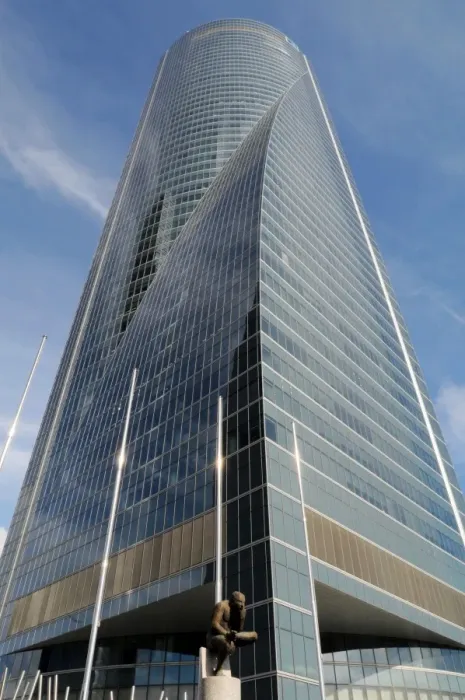 Framed Print : Spain. Madrid. Four Towers Business Area. Space Tower. Fini Framed Print : Spain. Madrid. Four Towers Business Area. Space Tower. Fini