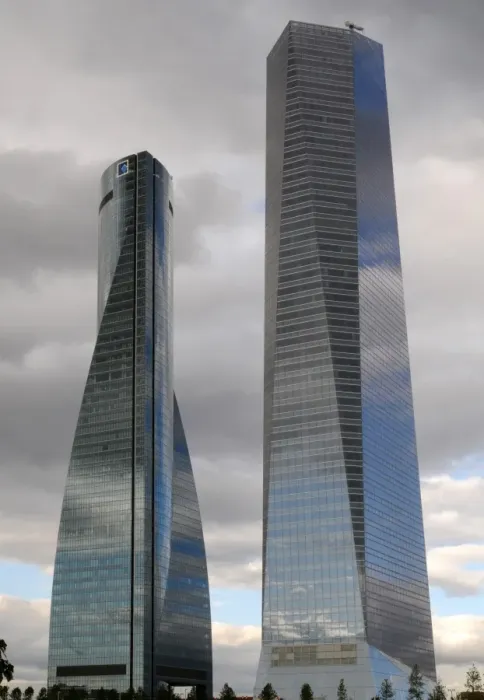 Framed Print : Spain. Madrid. Four Towers Business Area. Space Tower ( by H Framed Print : Spain. Madrid. Four Towers Business Area. Space Tower ( by H