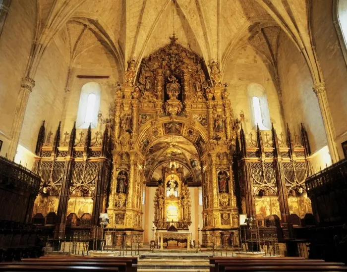 Framed Print : Spain. Monastery of Holy Saviour of Ona. Altarpiece Framed Print : Spain. Monastery of Holy Saviour of Ona. Altarpiece
