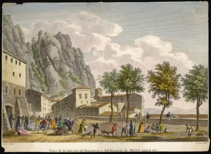 Framed Print : Spain / Montserrat 19C Framed Print : Spain / Montserrat 19C