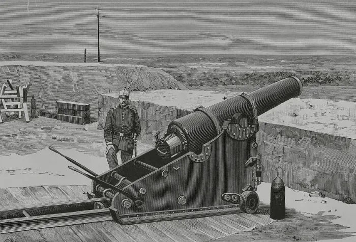 Framed Print : Spain. New Plasencia Cannons. Experimental howitzer-mortar Framed Print : Spain. New Plasencia Cannons. Experimental howitzer-mortar