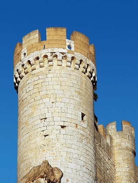 Spain. Penafiel. Castle. Tower