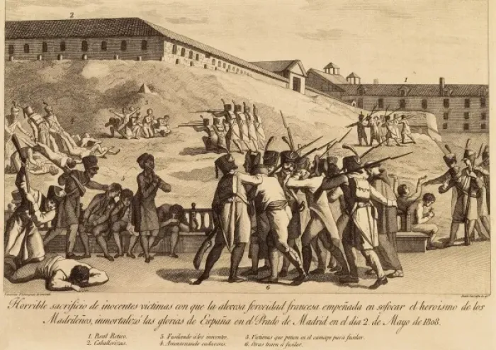 Framed Print : Spain. Peninsular War (1808-1809). French repression Framed Print : Spain. Peninsular War (1808-1809). French repression