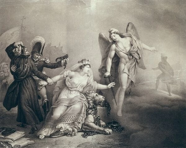 Spain. Peninsular War (1808-1814). Allegory of