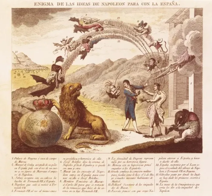 Framed Print : Spain. Peninsular War (1808-1814). The mystery Framed Print : Spain. Peninsular War (1808-1814). The mystery