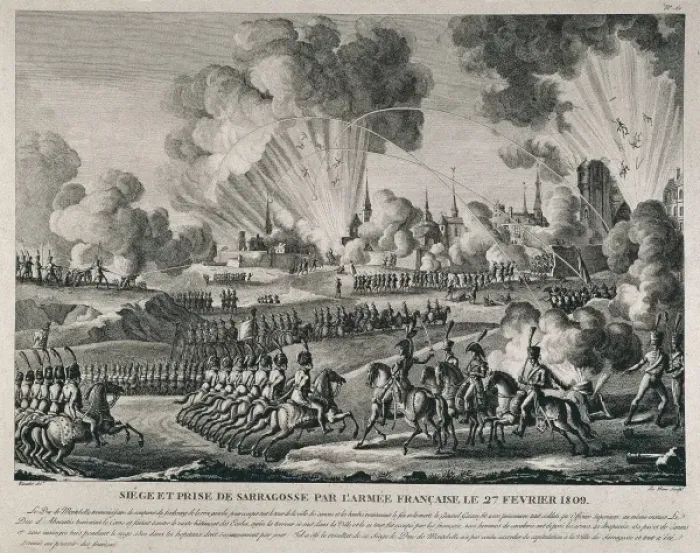 Framed Print : Spain. Peninsular War (1808-1814). Siege Framed Print : Spain. Peninsular War (1808-1814). Siege
