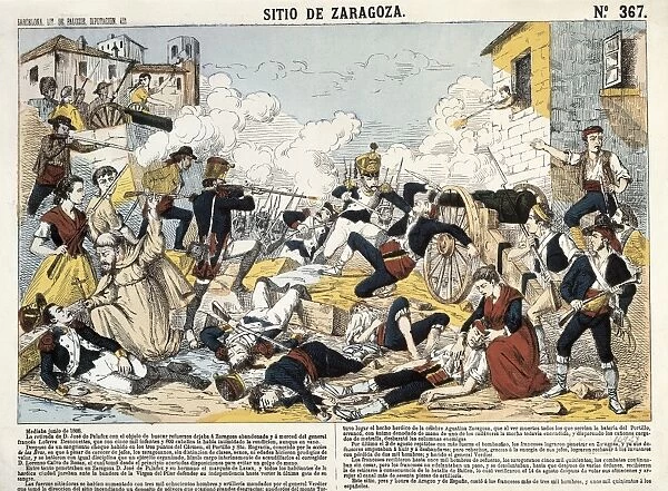 Spain. Peninsular War. Siege of Zaragoza (Juin-August