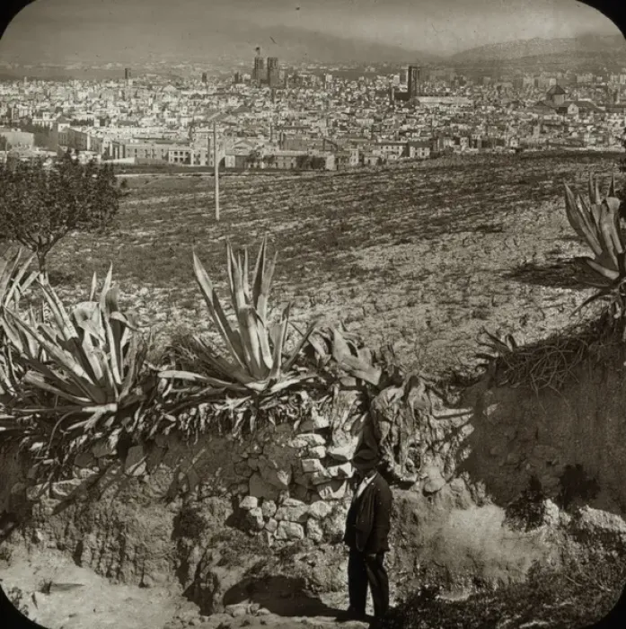 Framed Print : Spain and Portugal - Barcelona from Monjure? Framed Print : Spain and Portugal - Barcelona from Monjure?