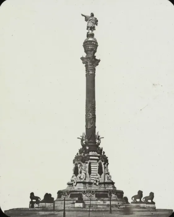 Framed Print : Spain and Portugal - Monument collumn - Barcelona Framed Print : Spain and Portugal - Monument collumn - Barcelona