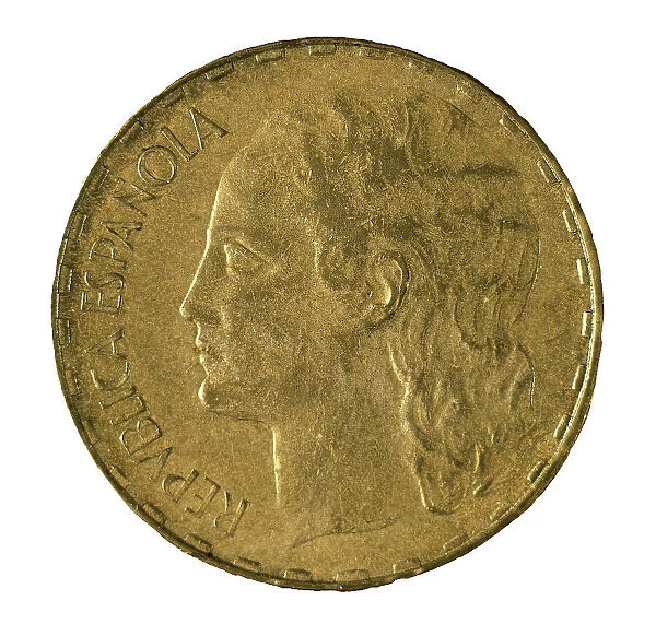 Spain. Republican coin of the Civil War (1936-39)