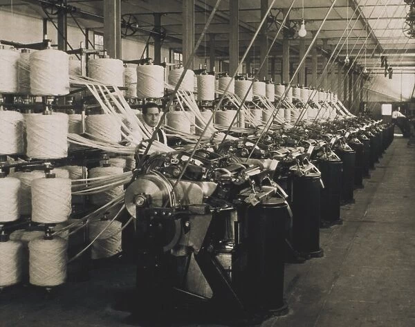 SPAIN. Sabadell. Interior of the textile factory