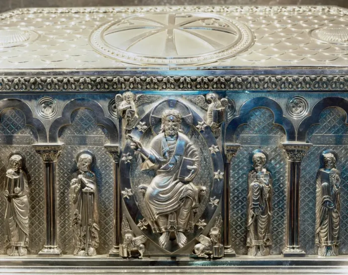 Framed Print : Spain. Santiago de Compostela. Cathedral. The silver coffer Framed Print : Spain. Santiago de Compostela. Cathedral. The silver coffer