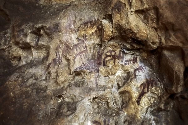 SPAIN. Santillana de Mar. Altamira Caves. Schematic