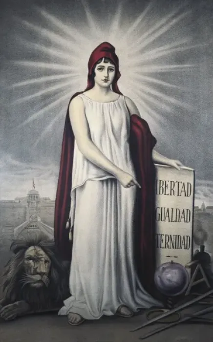 Framed Print : Spain. Second Republic (1931-1936). Allegory Framed Print : Spain. Second Republic (1931-1936). Allegory