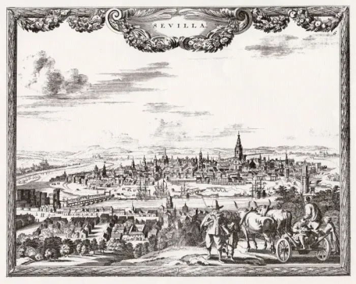 Framed Print : Spain / Seville C1700 Framed Print : Spain / Seville C1700
