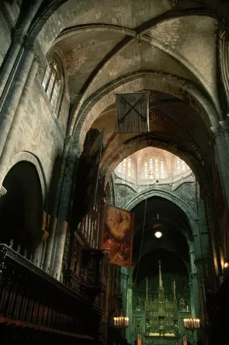 Framed Print : Spain. Tarragona. Cathedral of Saint Mary. Interior Framed Print : Spain. Tarragona. Cathedral of Saint Mary. Interior