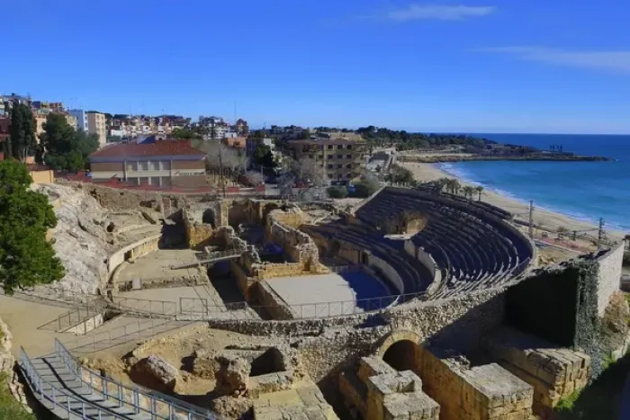 Framed Print : Spain. Tarragona. Roman anfitheate Framed Print : Spain. Tarragona. Roman anfitheate
