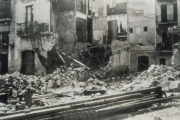 Spain Tarragona Spanish Civil War Bombardment