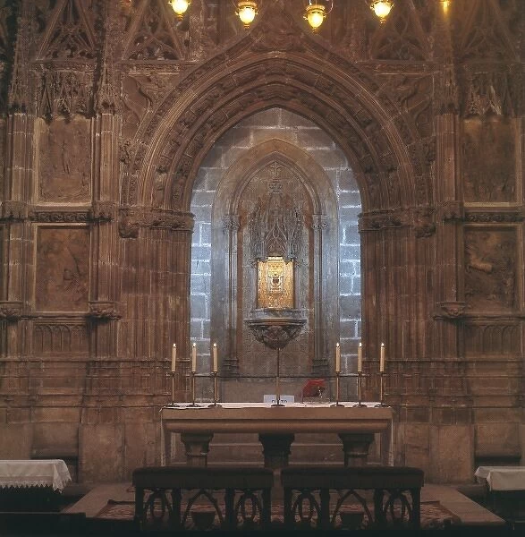 SPAIN. Valencia. Cathedral. Holy Grial Chapel