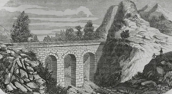 Framed Print : Spain, Valencia province. Pena Cortada Aqueduct. Near Chelva Framed Print : Spain, Valencia province. Pena Cortada Aqueduct. Near Chelva