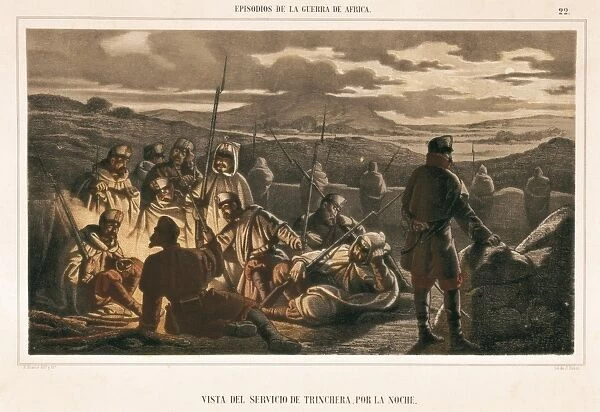 Spain. War of Africa (1859-1860). The trech service