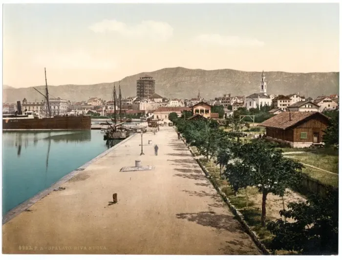 Framed Print : Spalato, the docks, Dalmatia, Austro-Hungary Framed Print : Spalato, the docks, Dalmatia, Austro-Hungary