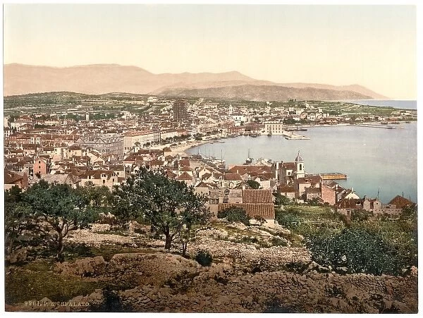 Spalato, general view, Dalmatia, Austro-Hungary