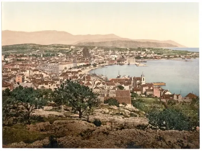 Framed Print : Spalato, general view, Dalmatia, Austro-Hungary Framed Print : Spalato, general view, Dalmatia, Austro-Hungary