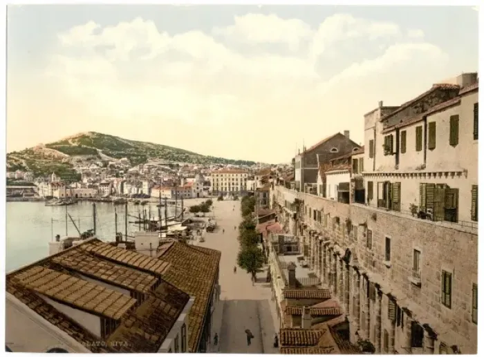 Framed Print : Spalato, the water front, Dalmatia, Austro-Hungary Framed Print : Spalato, the water front, Dalmatia, Austro-Hungary