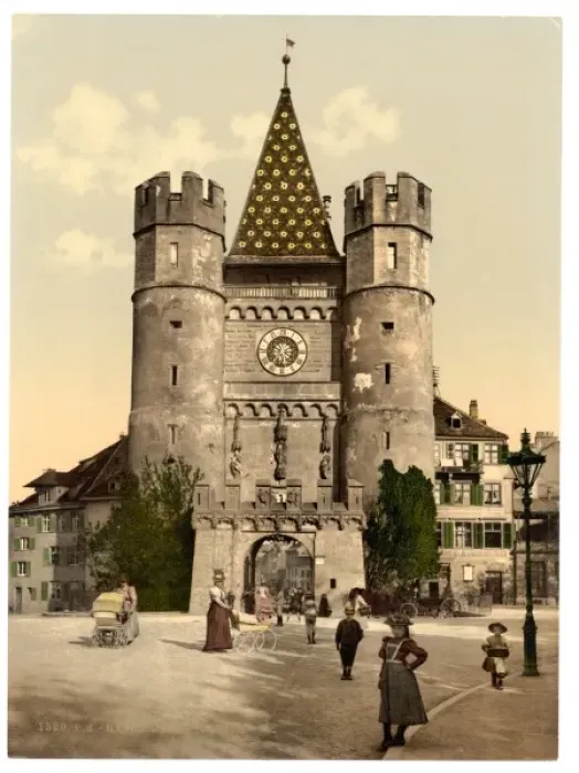 Framed Print : The Spalenthor, Basle, Switzerland Framed Print : The Spalenthor, Basle, Switzerland