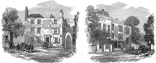 Spaniards Hotel and Jack Straws Castle, Hampstead, 1871