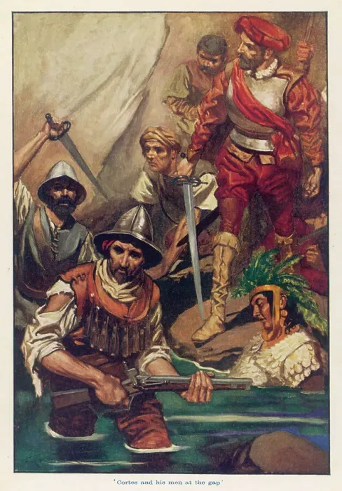 Framed Print : SPANISH AMBUSHED 1520 Framed Print : SPANISH AMBUSHED 1520