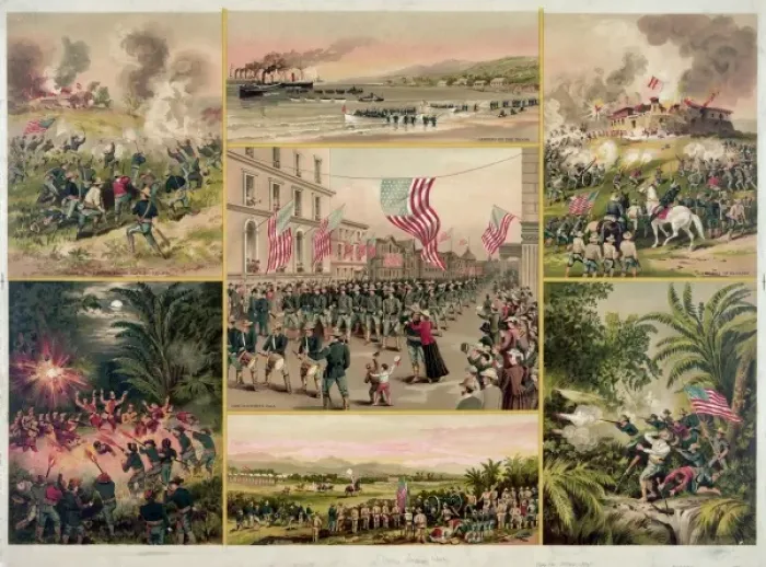 Framed Print : Spanish-American War Framed Print : Spanish-American War