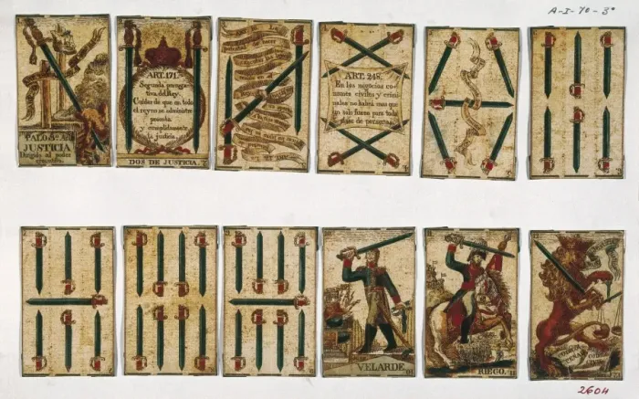 Framed Print : Spanish Civil War of 1820-1823. Pack of cards Framed Print : Spanish Civil War of 1820-1823. Pack of cards