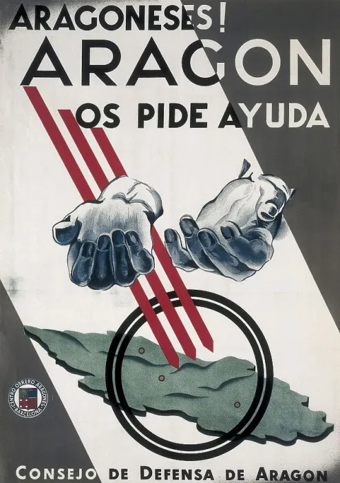 Framed Print : Spanish Civil War (1936-1939). Aragoneses!
