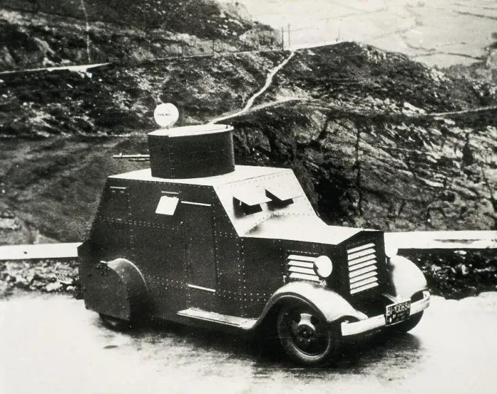 Framed Print : Spanish Civil War (1936-1939). Armored vehicle Framed Print : Spanish Civil War (1936-1939). Armored vehicle
