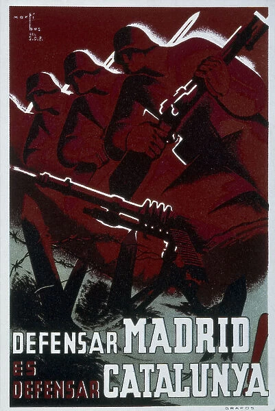Spanish Civil War (1936-1939). Defensar Madrid