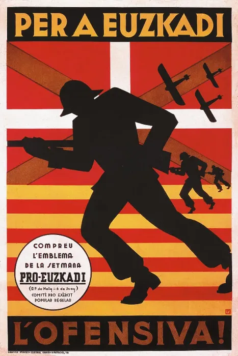 Framed Print : Spanish Civil War (1936-1939). Per a Euzkadi Framed Print : Spanish Civil War (1936-1939). Per a Euzkadi