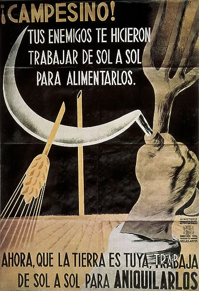 Spanish Civil War (1936-1939). Farmer! Your